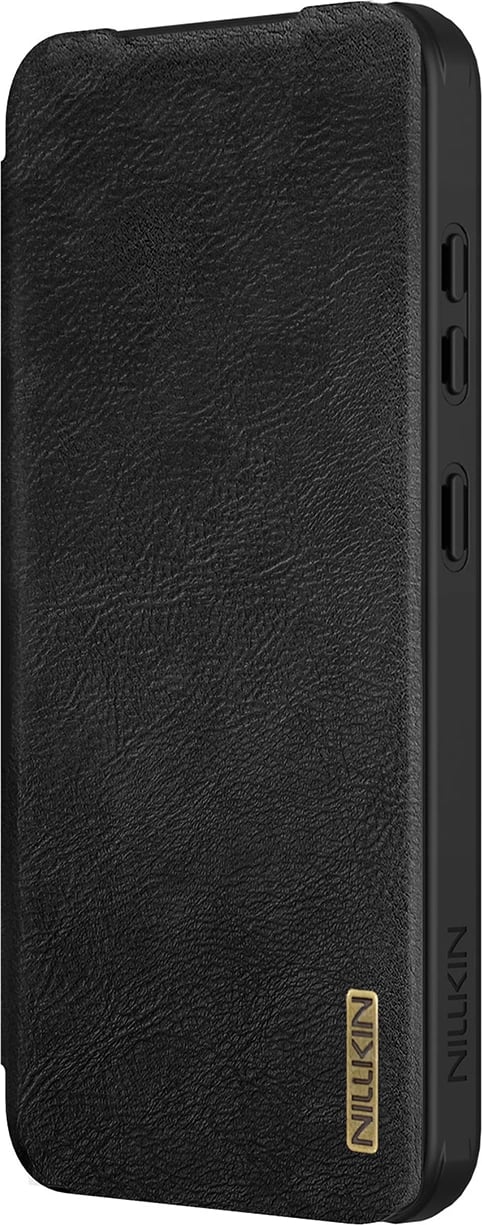 Mbështjellës Nillkin Qin Pro për Samsung Galaxy S25+, me flip dhe mbulesë kamere, e zezë