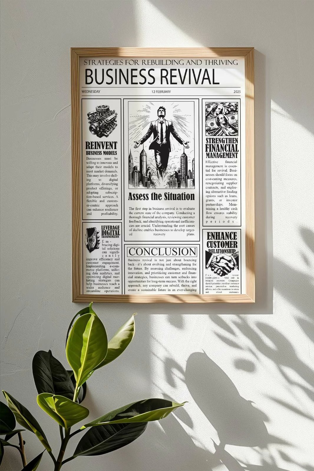 Pikturë dekorative me kornizë, Wallity, shumëngjyrëshe, NWSPPRMDL3