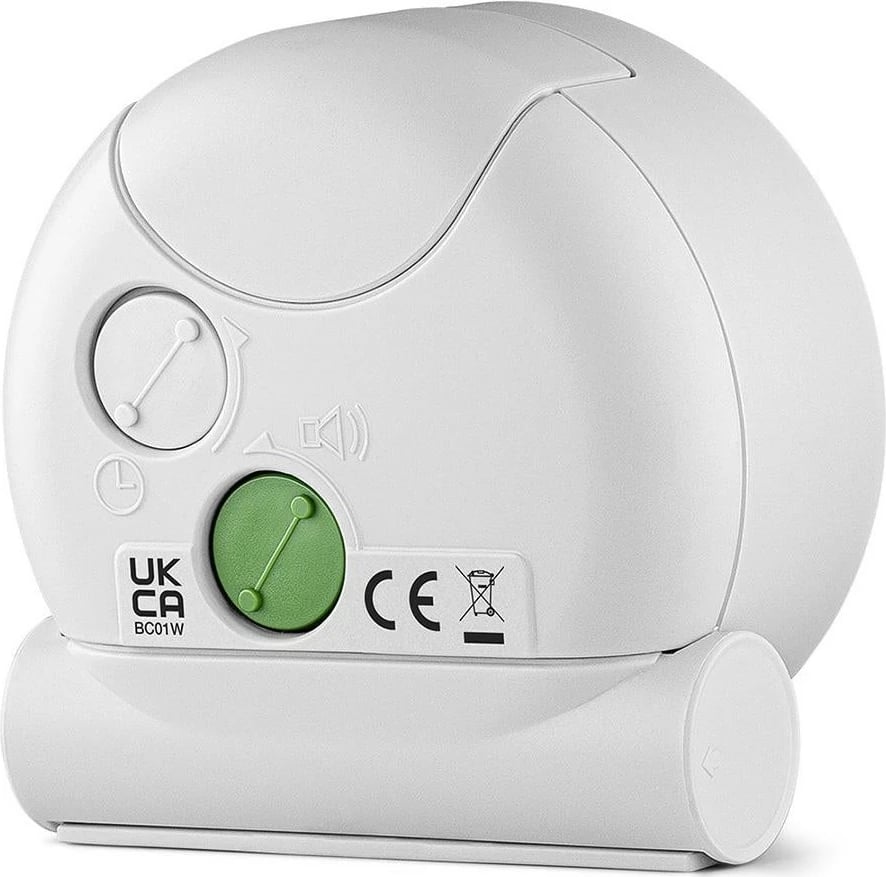 Alarm Braun BC01W, quartz, analog, bardhë Alarm Braun BC01W, quartz, analog, bardhë