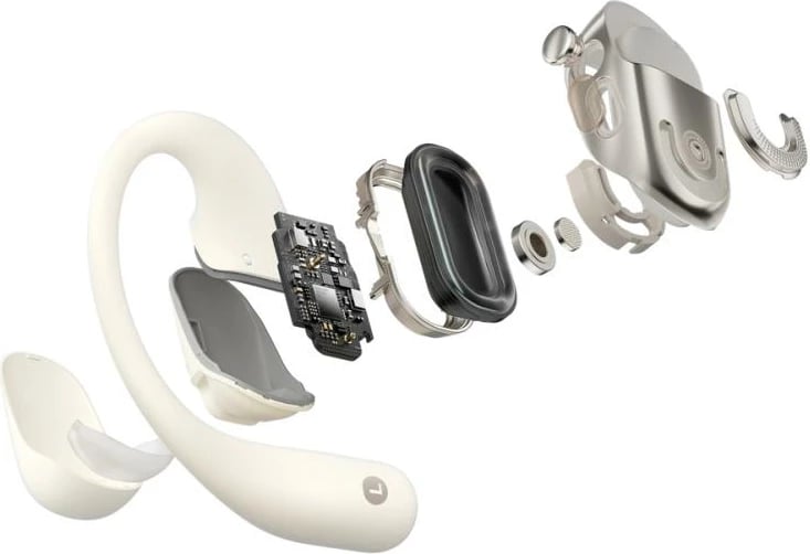 Kufje sportive wireless, AfterShokz OpenFit 2, bezhë (T920BG)