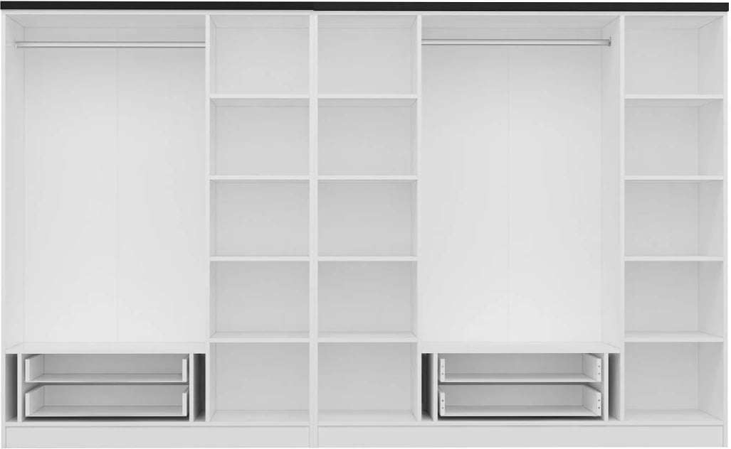 Dollap Skye Decor, Kale Plus, 3909, i bardhë, me shumë rafte