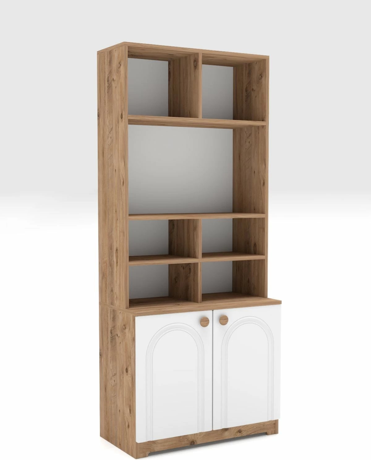 Dollap multifunksional Skye Decor, ngjyrë Atlantic Pine dhe e bardhë, Lunora