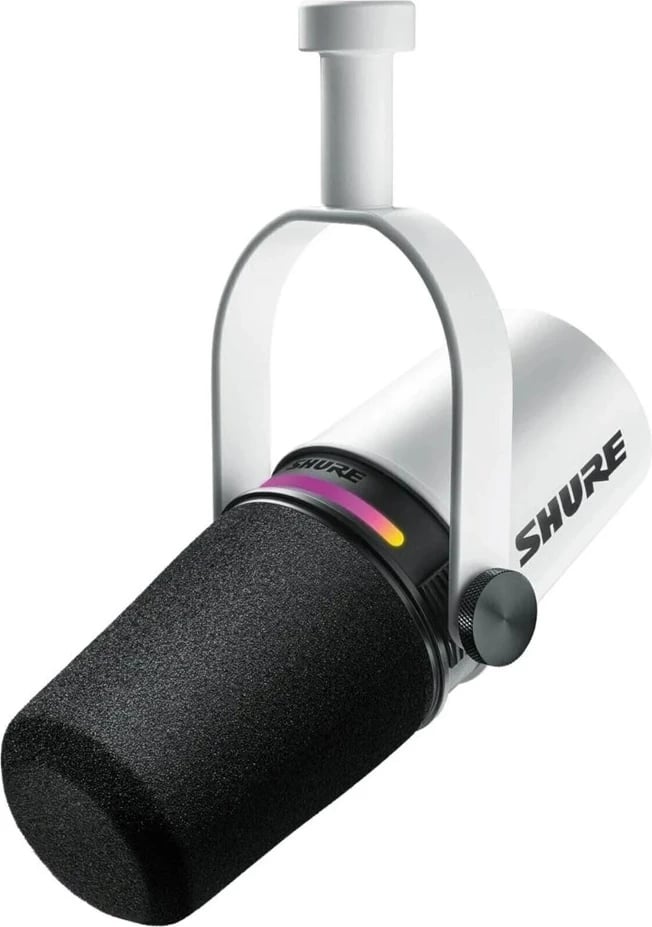 Mikrofon Shure MV7+-W, XLR/USB-C, Bardhë