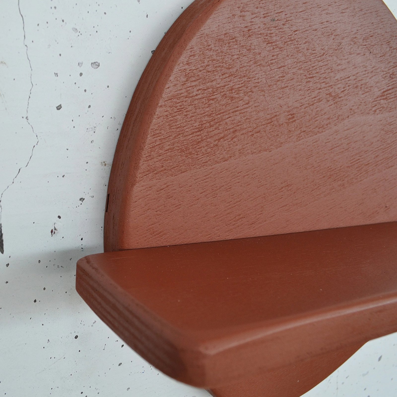 Raft dekorativ prej druri për mur, ngjyrë portokalli, Skye Decor, Meh225