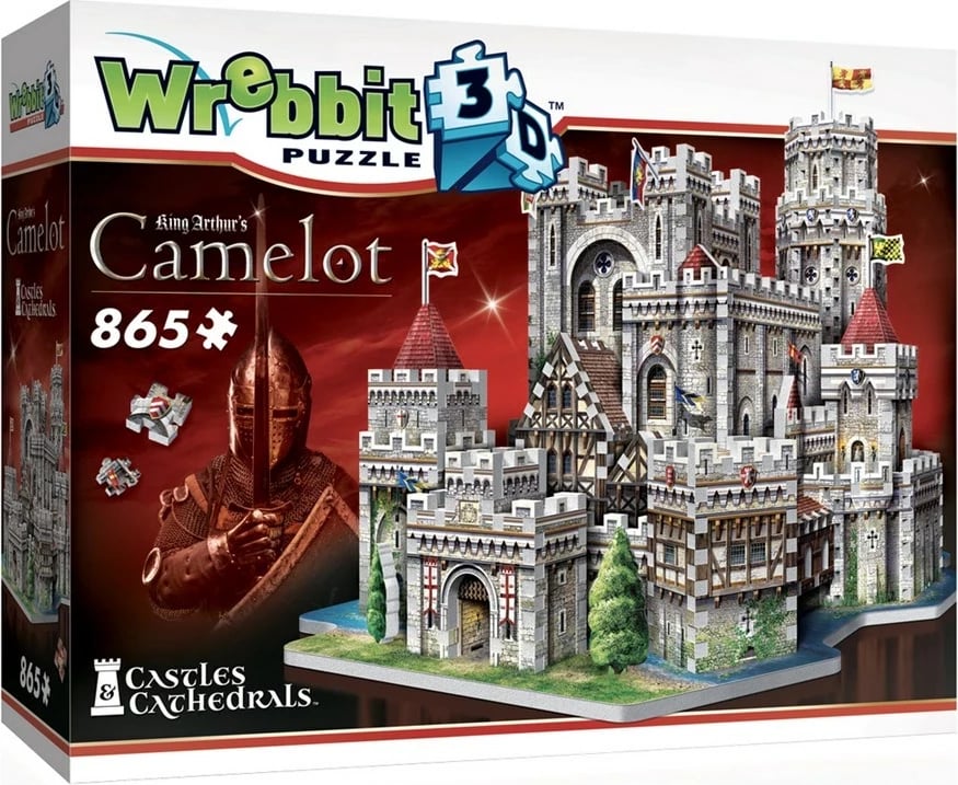 Puzzle 3D WREBBIT 3D King Arthur's Camelot, 865 pjesë