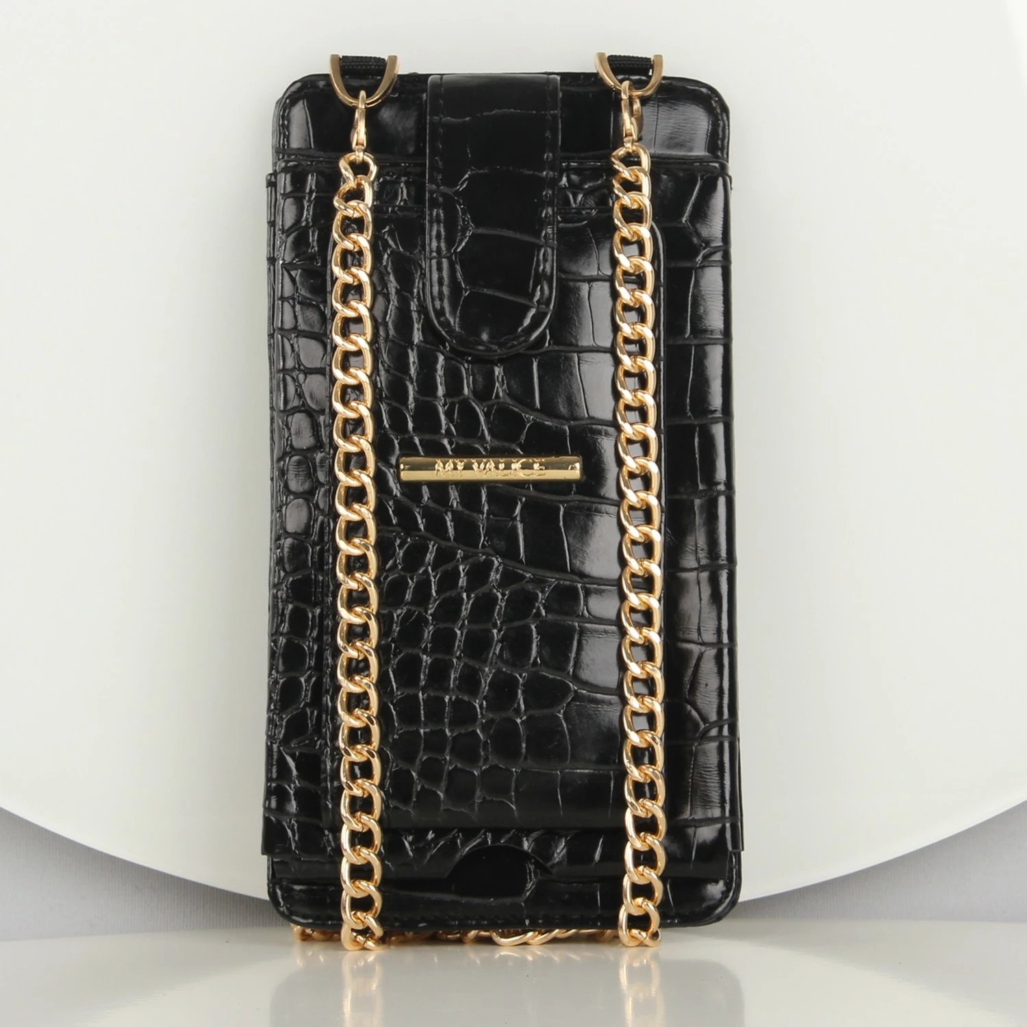 Portofol me çantë për telefon, ngjyrë e zezë, Zoozie Bags, 1166