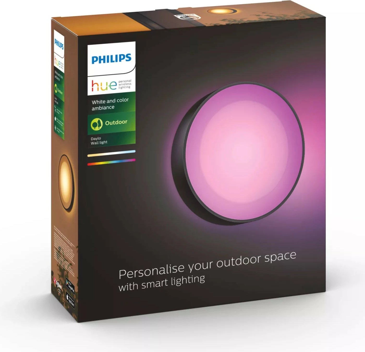 Llambë smart Philips Hue Daylo, LED, 1050lm, e zezë