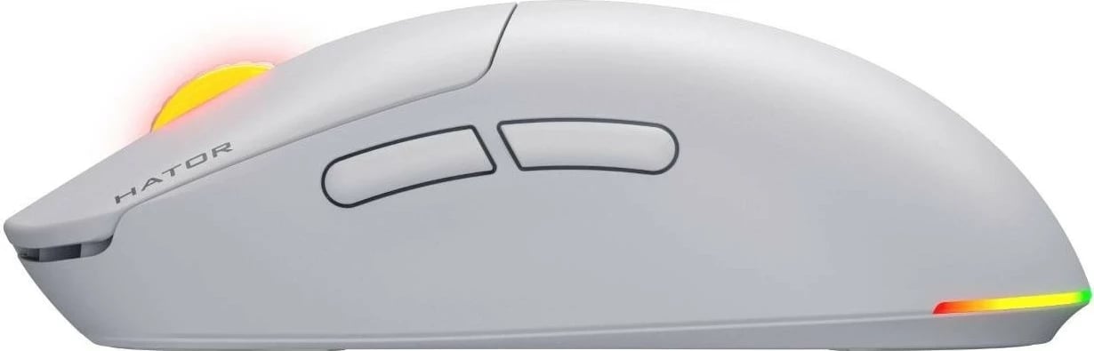 Maus Hator Quasar 3 wireless, RGB, 12000 DPI, i bardhë