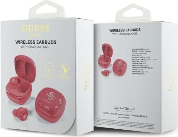 Kufje Guess GUTWSJ144ESF TWS me dokim, Bluetooth 5.3, Fuchsia Kufje Guess GUTWSJ144ESF TWS me dokim, Bluetooth 5.3, Fuchsia