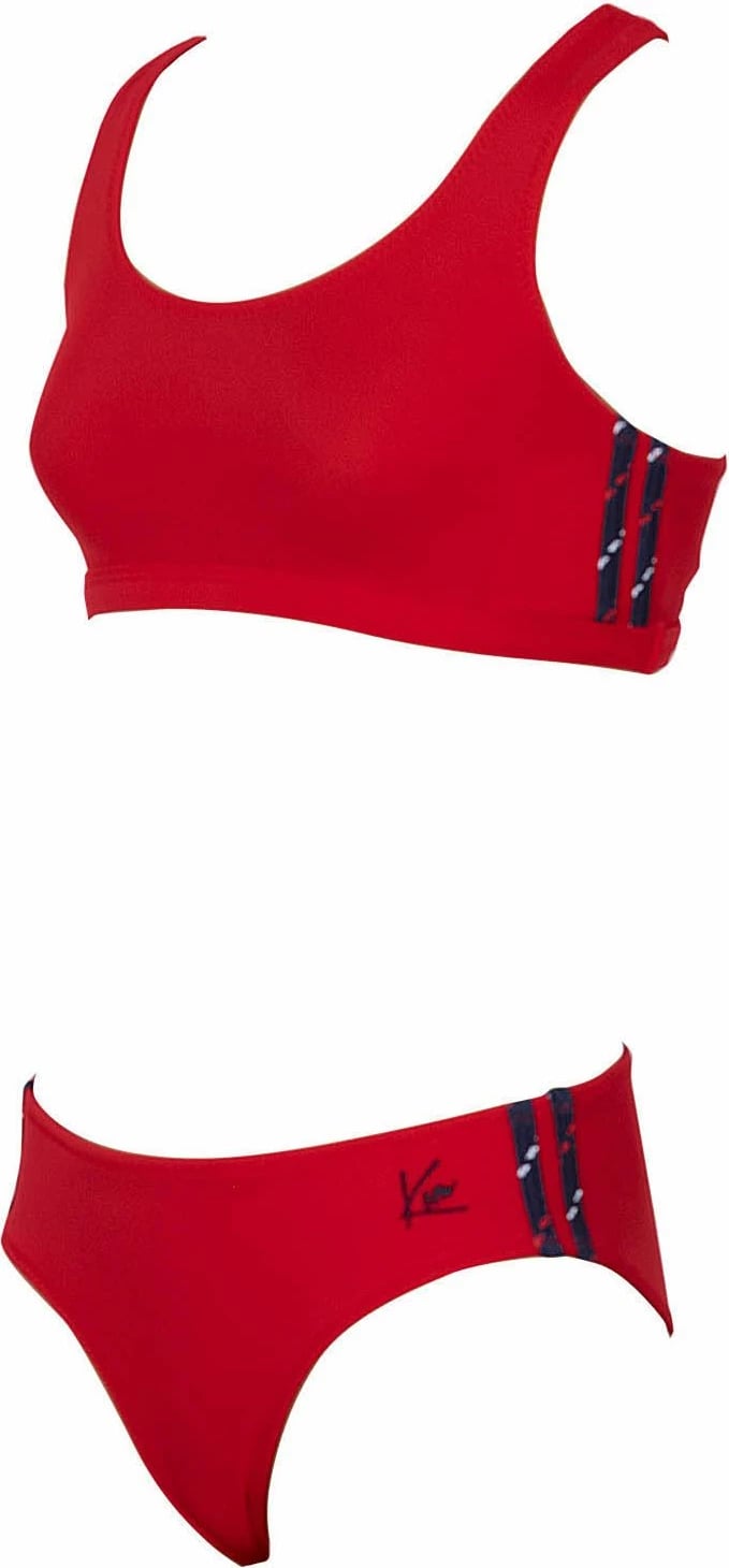 Set bikini (2 pjesë), ngjyrë e kuqe, Jumeon