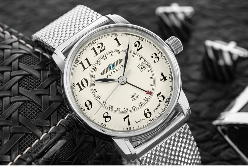 Orë dore për meshkuj Zeppelin, e zezë