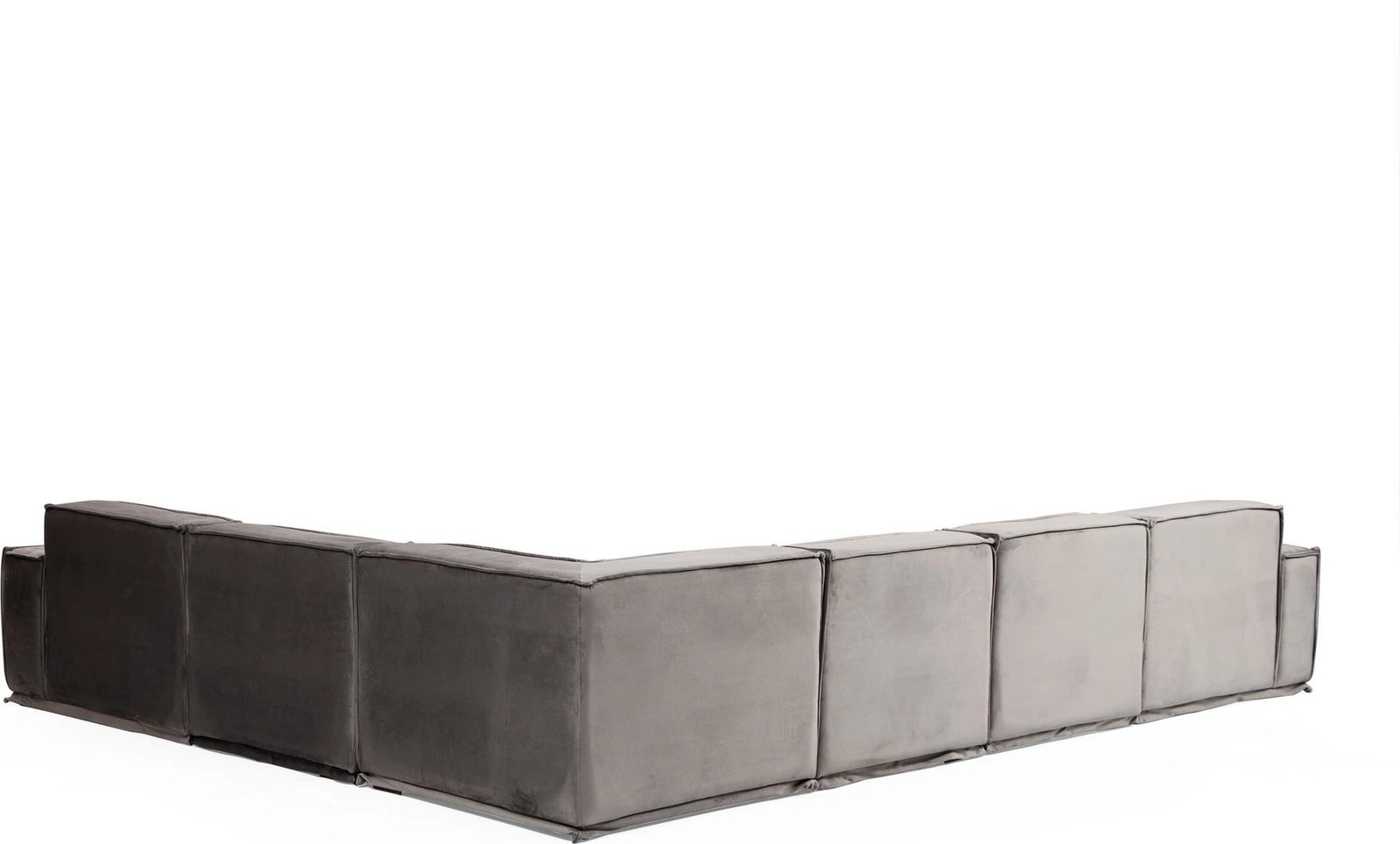 Këndare Atelier del Sofa, Lego Corner 2 (L1-O1-O1-C-O1-1R), ngjyrë gri