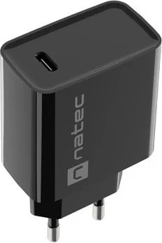Karikuesi Natec Ribera 20W USB-C, ngjyrë e zezë