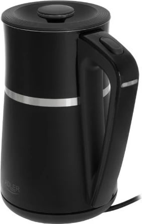 Ujëzjerë elektrik Adler AD 1355b 1.7 L 2200 W mur i dyfishtë bazë rrotulluese e zezë