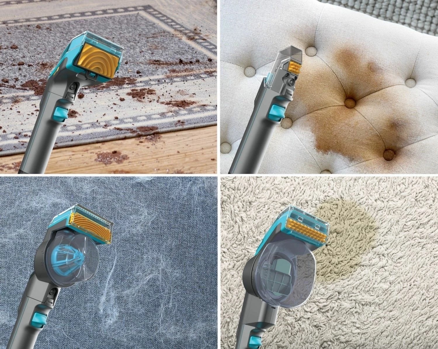 Kasë pastrimi Shark StainStriker HairPro PX250EUT, pa qese, me bateri, argjendtë