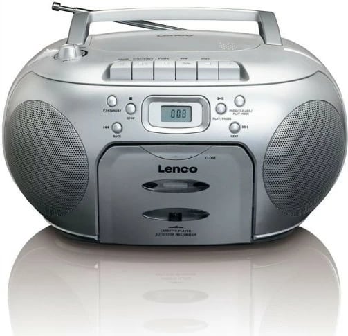 Boombox Lenco SCD-420, kasetofon, radio FM/AM, argjend