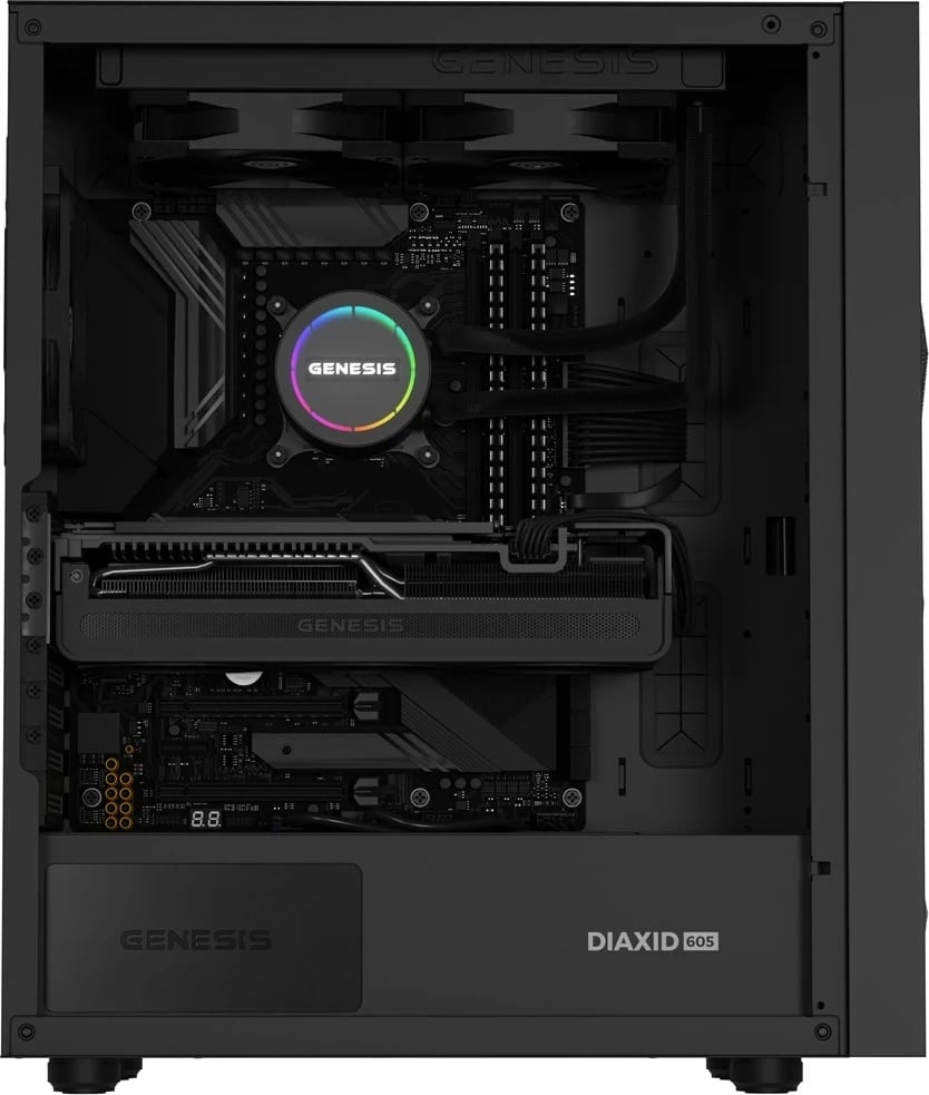 Kasë ftohëse me ujë GENESIS NLG-2318, 2 ventilatorë, e zezë