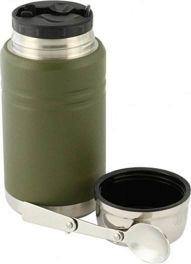 Termos ushqimi M-TAC UN-R02-750A me lugë të palosshme, 750 ml, jeshile ulliri