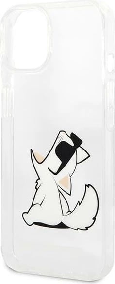 Mbështjellës Karl Lagerfeld Choupette Fun për iPhone 14 Plus, Transparent