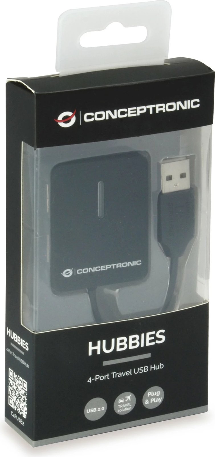 USB hub Conceptronic 4 porte, USB 2.0, i zi