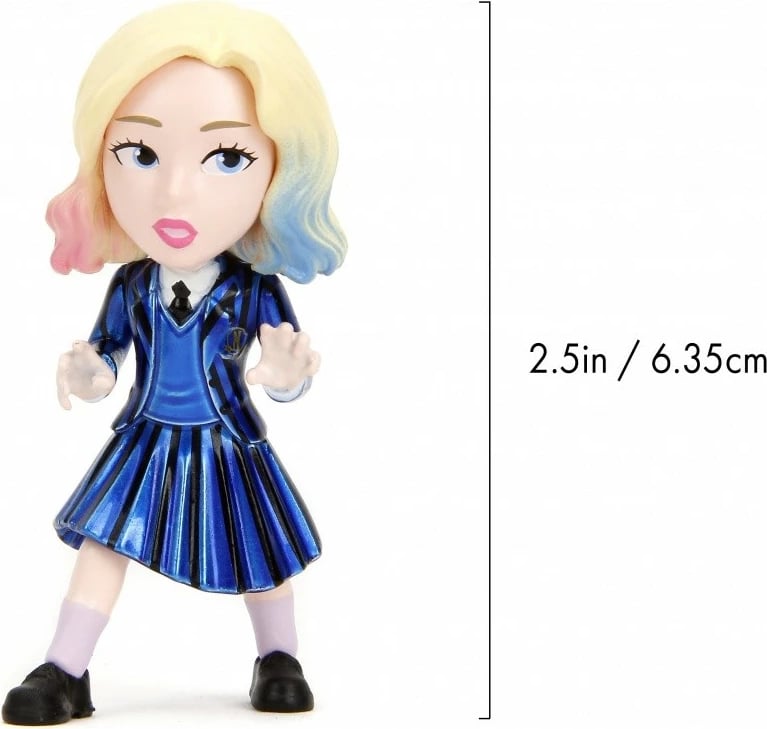 Figurë metalike JADA TOYS Wednesday, 6.5 cm, 4 lloje të ndryshme Figurë metalike JADA TOYS Wednesday, 6.5 cm, 4 lloje të ndryshme