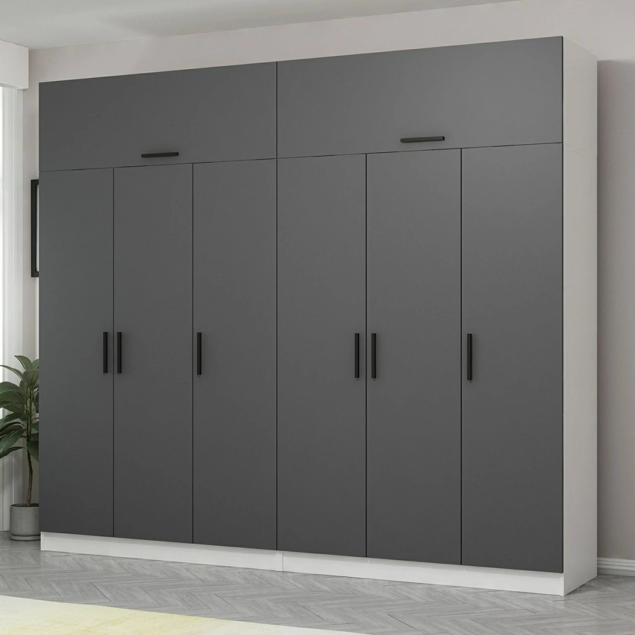 Dollap i madh, ngjyrë antracit, Skye Decor, 5149