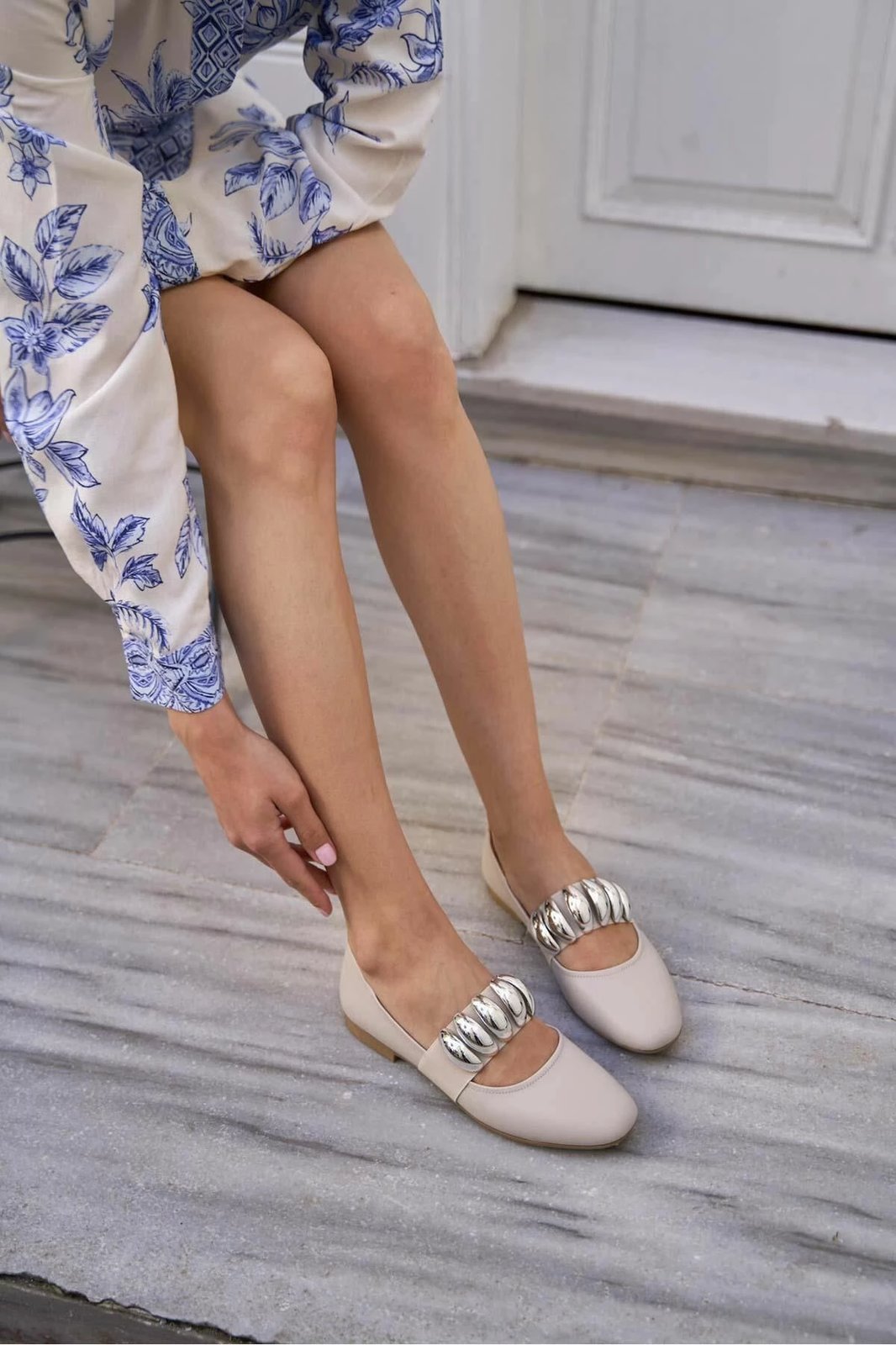 Balerina të bezhëta për gra, Jumeon, MK1340024YR20-003, nr. 37