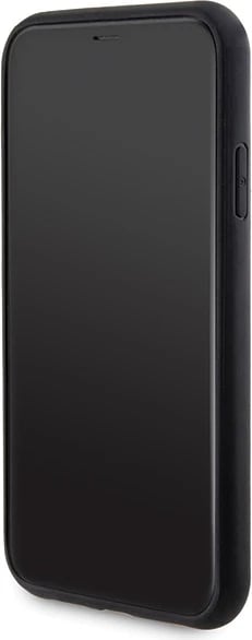 Mbështjellës Guess 4G Metal Logo për iPhone 11 + Powerbank MagSafe 5000mAh, Zi, set