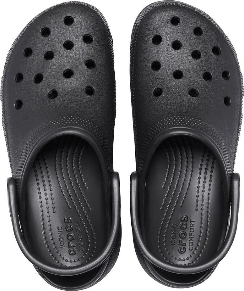 Klloga platforme për femra Crocs, të zeza