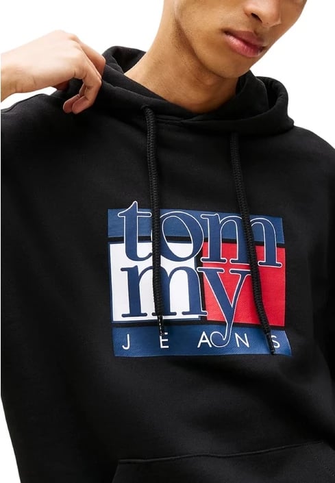 duks për meshkuj Tommy Hilfiger Jeans, i zi