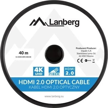 Kabell HDMI LANBERG, v2.0, 40m, i zi