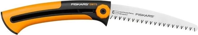 Sharrë krasitëse Fiskars Xtract SW73, për dru të lagësht, Portokalli