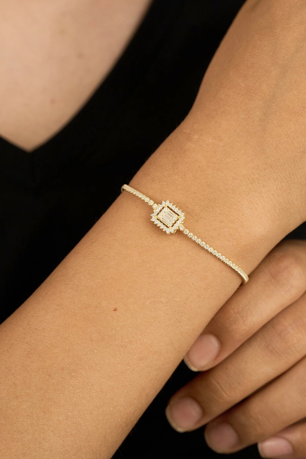 Byzylyk argjendi Elika Silver, ngjyrë ari, FA183155