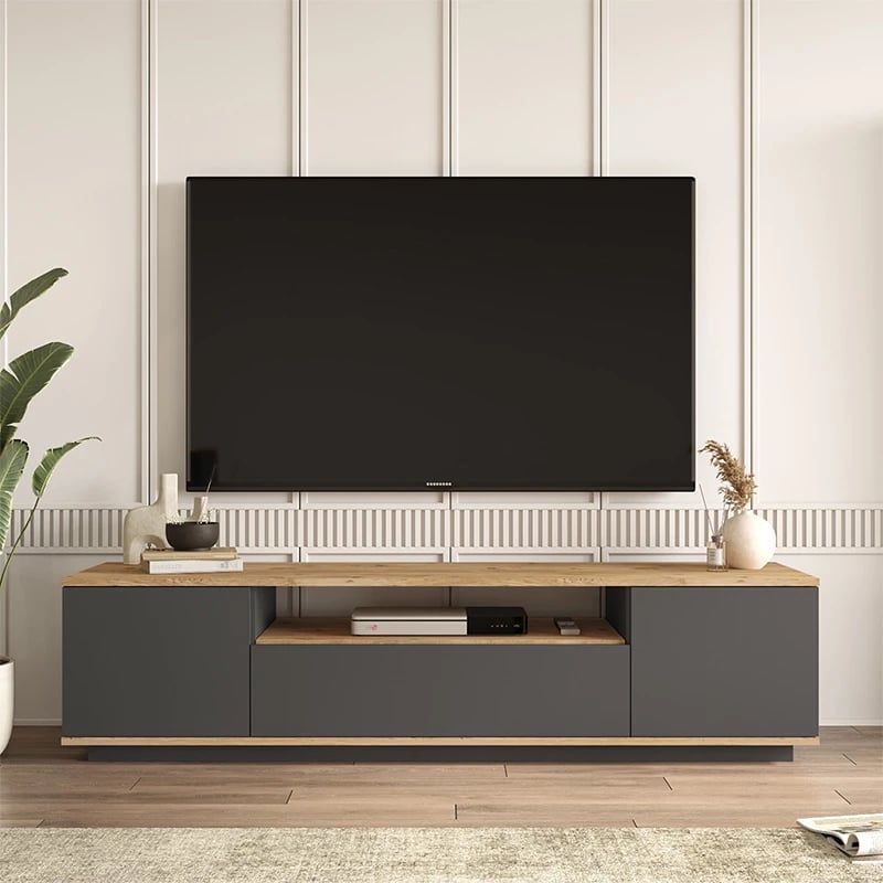 Komodë TV Soren sonoma-anthracite 180x44.5x44.6cm