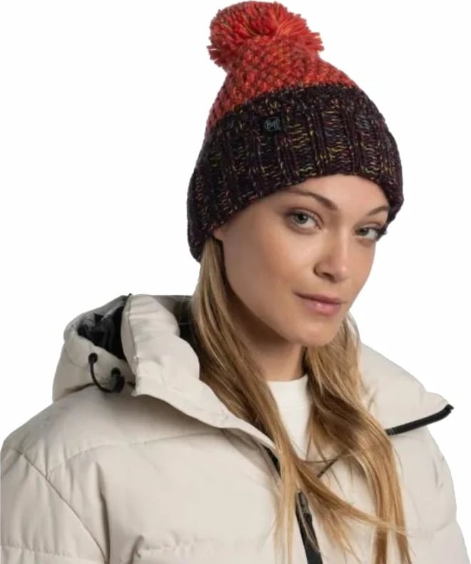 Kapelë Buff Janna, e përshtatshme për meshkuj dhe femra, ngjyrë të kuqe