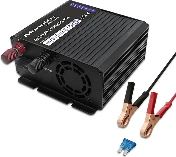 Karikues baterie Qoltec 51958 Smart Monolith për LiFePO4 AGM GEL SLA, 10A, 12V Karikues baterie Qoltec 51958 Smart Monolith për LiFePO4 AGM GEL SLA, 10A, 12V