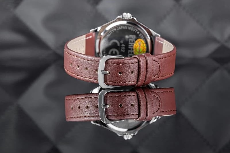 Orë dore për meshkuj PERFECT GXB412-02, kafe