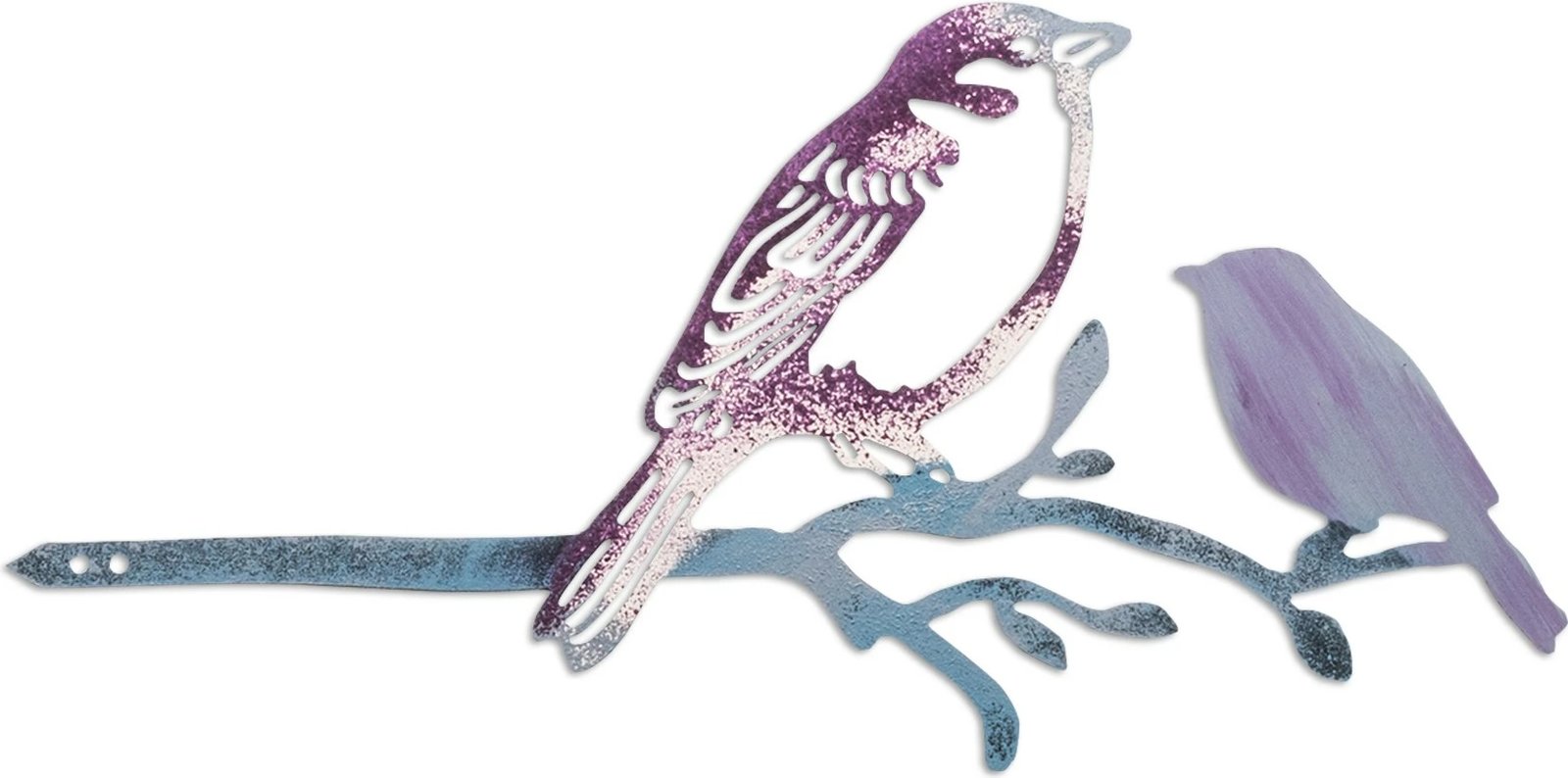 Objekt dekorativ për kopsht, Aberto Design, zog në degë, 22