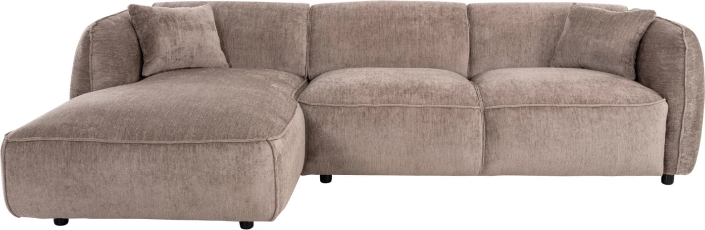 Divan qoshe majtas TREAT FH3277.02L ngjyrë bezhë e errët 270x163x74 cm