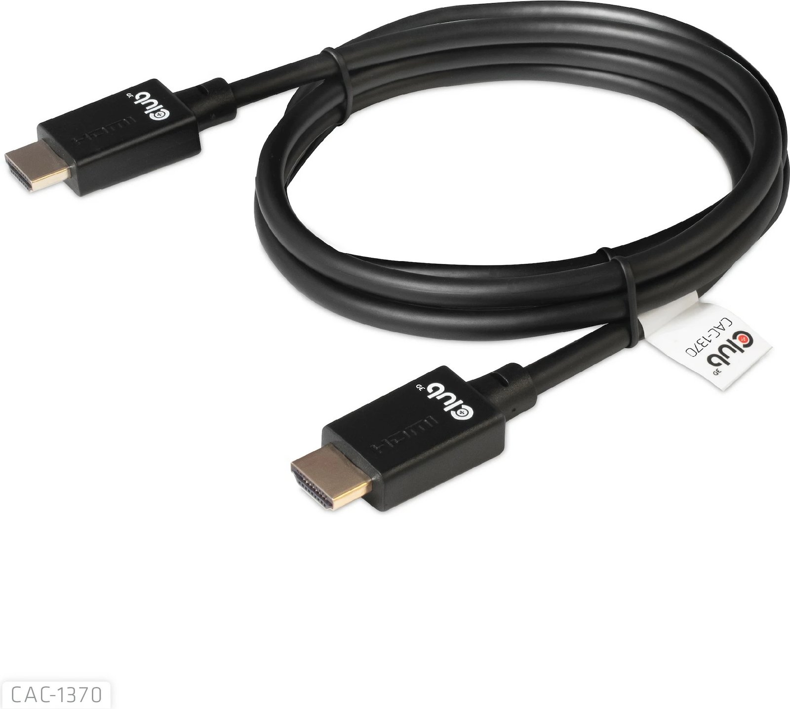 Kabllo HDMI Club3D Ultra High Speed 2.1, 1.5m, e zezë