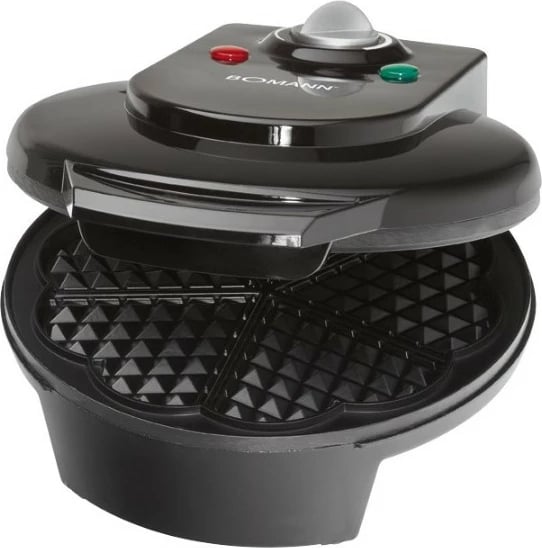 Toster për waffle Bomann WA 5018 CB 1, 1200W, i zi 