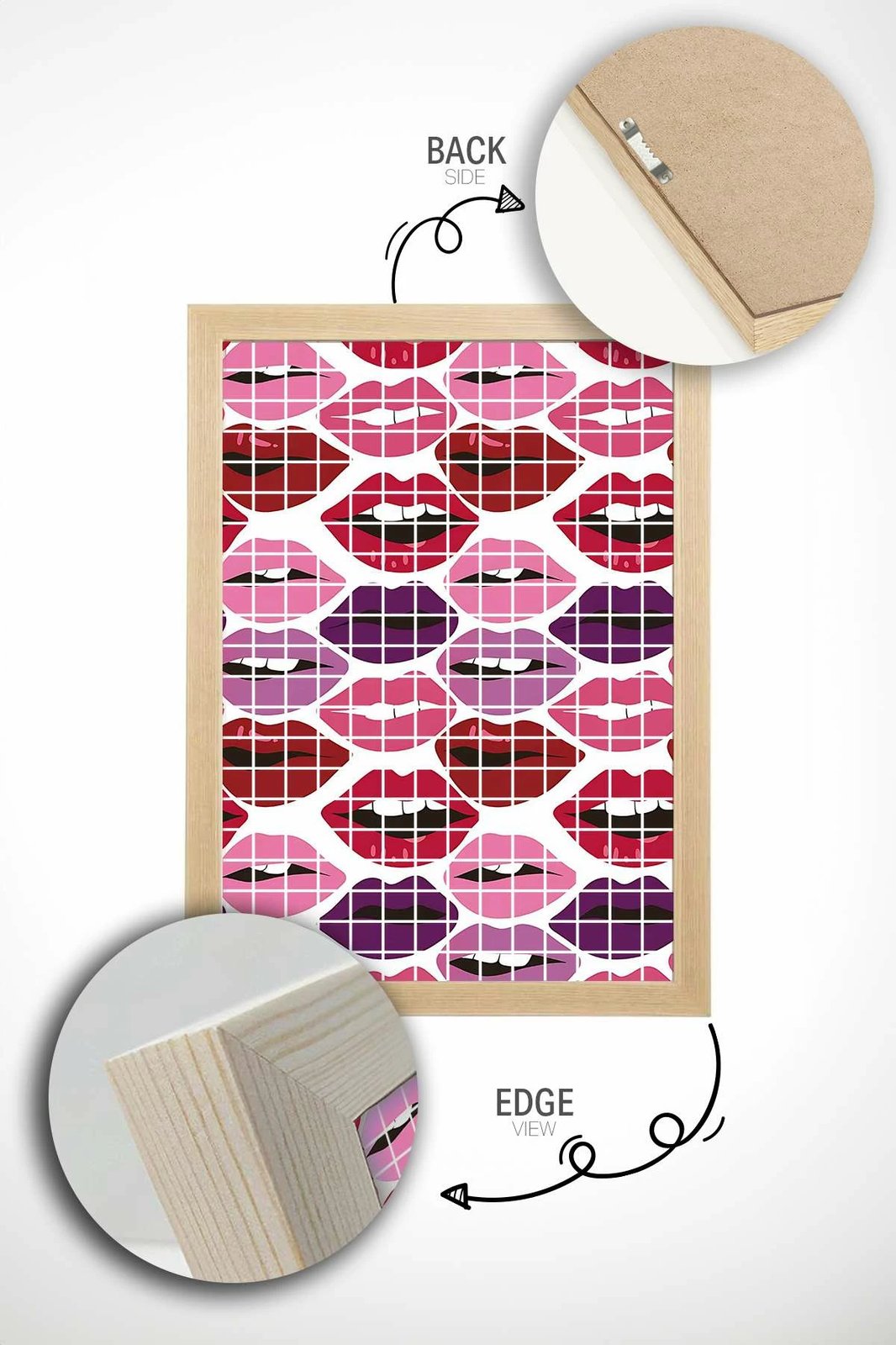 Pikturë dekorative me kornizë, Wallity Popkare17, shumëngjyrëshe, 33x48cm