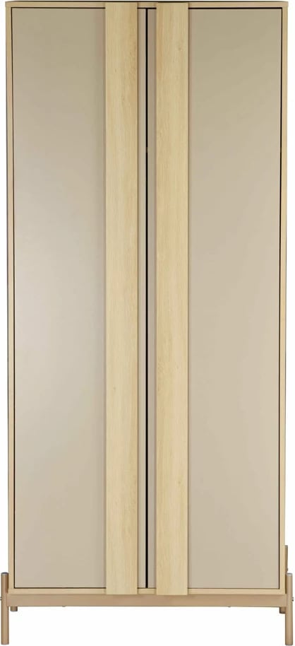 Dollap me 2 dyer, ngjyrë latte-sonoma, 84.6x50x185 cm