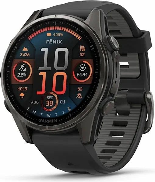 Orë sportive Garmin për meshkuj/femra, e zezë