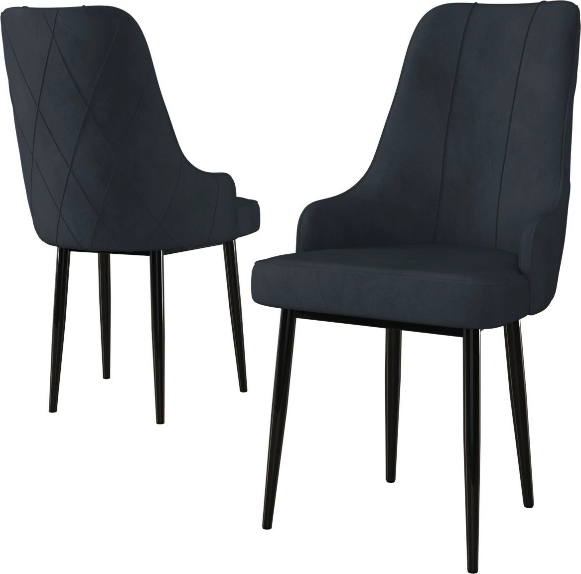 Set karrigesh (6 copë) Hanah Home, Trex, antracit, e zezë