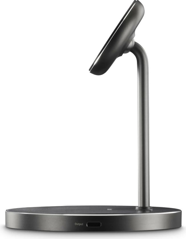 Karikues pa tela me magnet tavoline, Hama 201737, Qi2 Fast Charge 15W, mbajtës i rregullueshëm 0–65° me rrotullim 360°, 2x USB-C, i zi