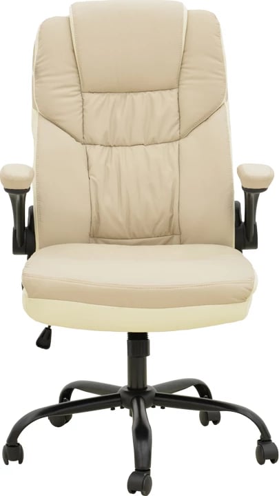 Karrige zyre menaxheri Stellar, ngjyrë bezhë-ekru, 70x77x110-119cm