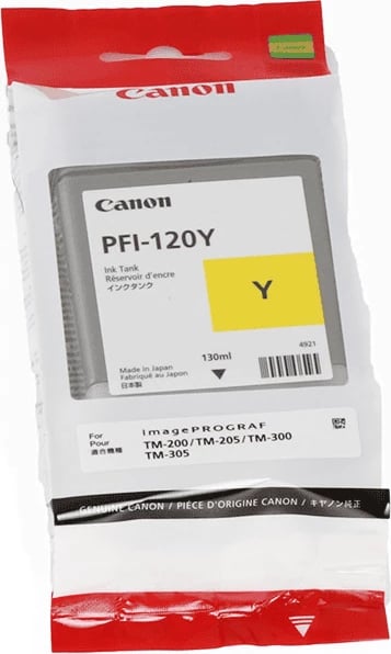 Kartush bojë Canon PFI-120Y (2888C001) 130 ml e verdhë
