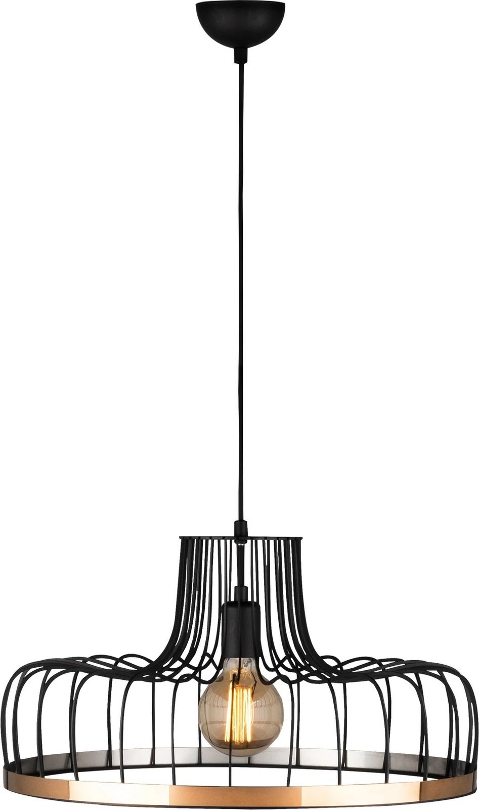 Llambë tavani industriale Opviq, Fellini - MR - 769, e zezë dhe bakri