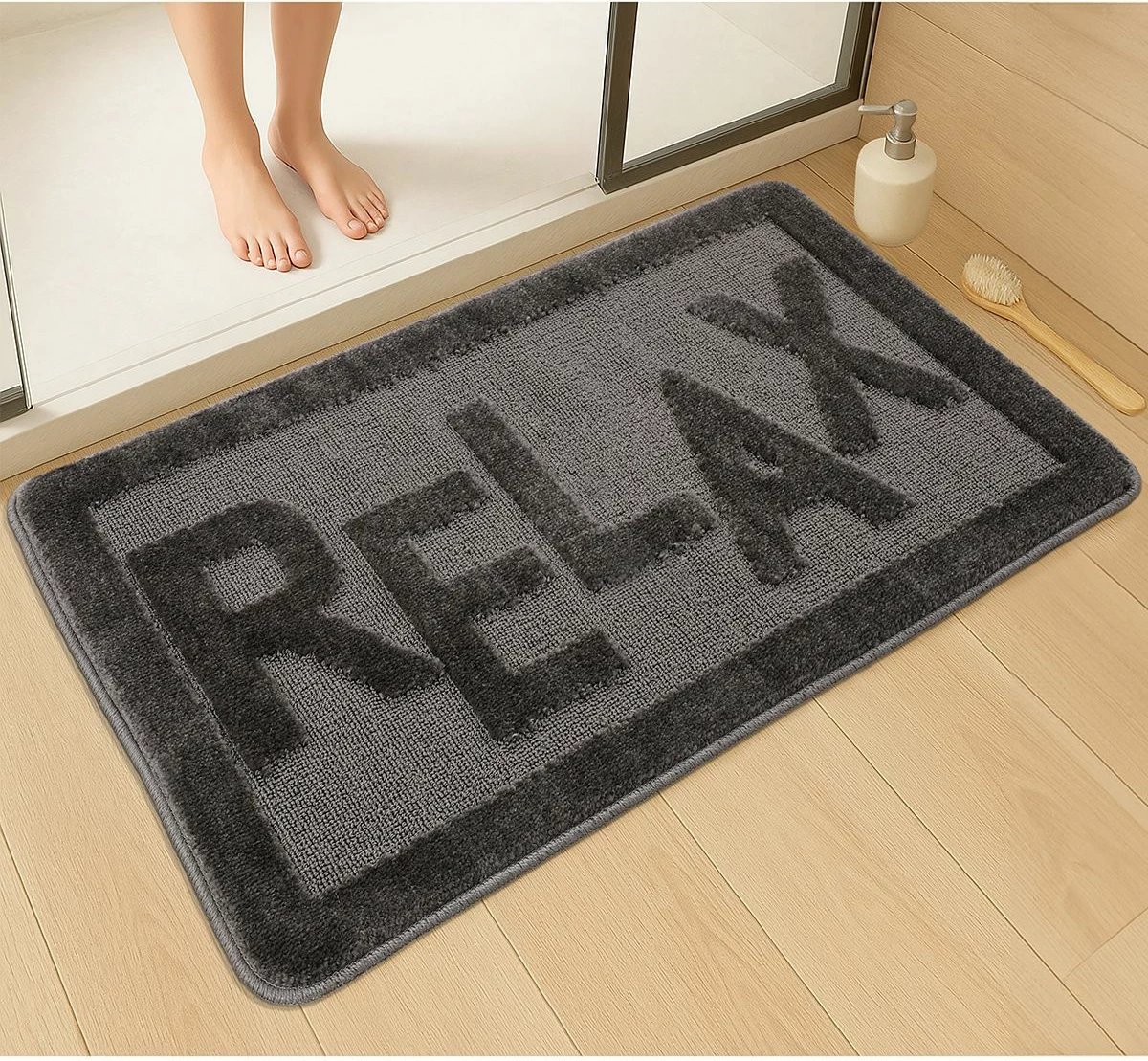 Tapet për banjo, ngjyrë antracit, Mijölnir Relax